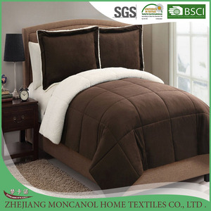 Tùy chỉnh Reversible mềm Nữ Hoàng Kích thước bedquilt bộ lông cừu Duvet mùa đông chất lượng Duvet và Comforter - Product Image 2