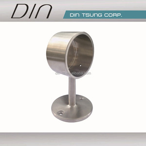 Stainless Steel Floor <b>Mounted</b> Tube Post for Stair <b>Railings</b> Modern Design Rust Resistant - Product Image 1