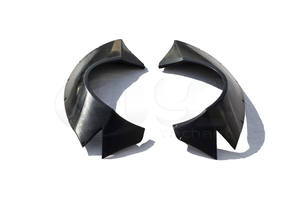 Commercio Garanzia Della FRP In Fibra di Vetro Posteriore Fender Fit Per Il 2014-2016 Huracan LP610-4 LB LP LW P Funziona Stile posteriore Oltre Fender Flare - Product Image 2