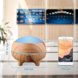 Humidificador de volumen de niebla de 300ML, difusor ultrasónico de aceite esencial de grano de madera, altavoz de música Bluetooth para dormitorio - Product Image 5