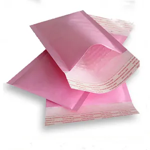 All'ingrosso della fabbrica Stampa Personalizzata Rosa Colorato di Plastica Bubble Mailing Bag Busta Imbottita/Metallizzato Poly Bubble Mailer