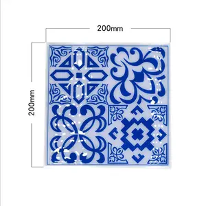 12 Inch Blauw En Wit Porselein Patroon Wandtegels Geschikt Voor Keuken En Badkamer