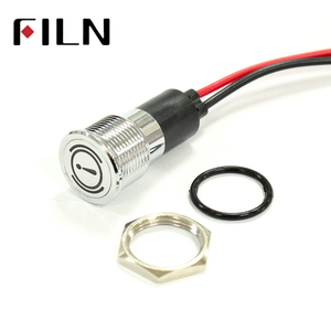ไฟกันน้ำขนาด 16 มม. FILN 12V LED สำหรับรถยนต์ เรือ ไฟเตือน LED ไฟสัญญาณบนแผงหน้าปัด ไฟแสดงสถานะ - Product Image 6
