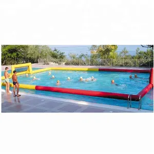 Floating inflatable water football field/water polo field /inflatable beach water polo court for adult