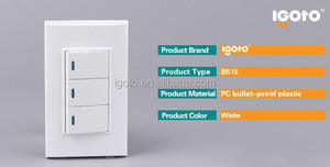 Igoto estándar latina interruptores de pared eléctrico pantalla táctil de interruptor de pared - Product Image 2