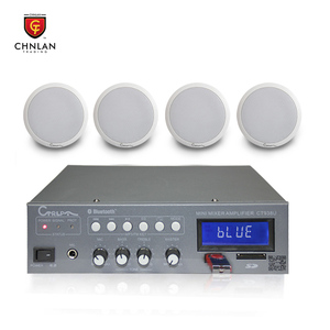 Bộ Khuếch Đại Pha Trộn Màu Xanh Lam 60W Siêu Thị, Bộ Combo Loa Trần 8 Chiếc, Hệ Thống PA Mini - Product Image 1