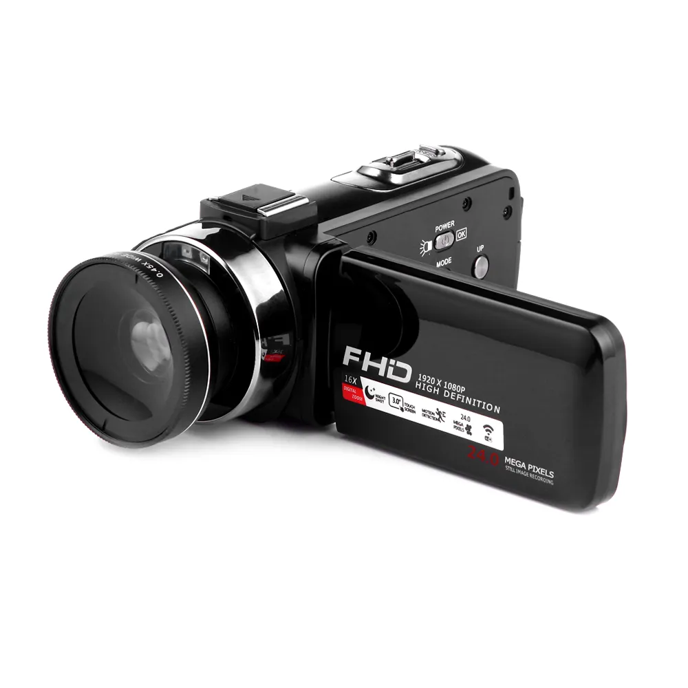 フルHD 1080P 30FPS 24MPデジタルビデオカメラHD赤外線防水3.0インチタッチスクリーン