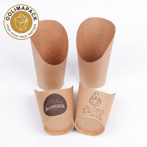 Gobelet en papier, gobelet à frites en kraft, cône à frites en papier imprimé - Product Image 2