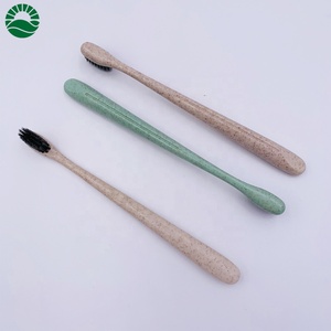 Brosse à dents écologique pour hôtel, manche en paille de blé, brosse à dents jetable - Product Image 3