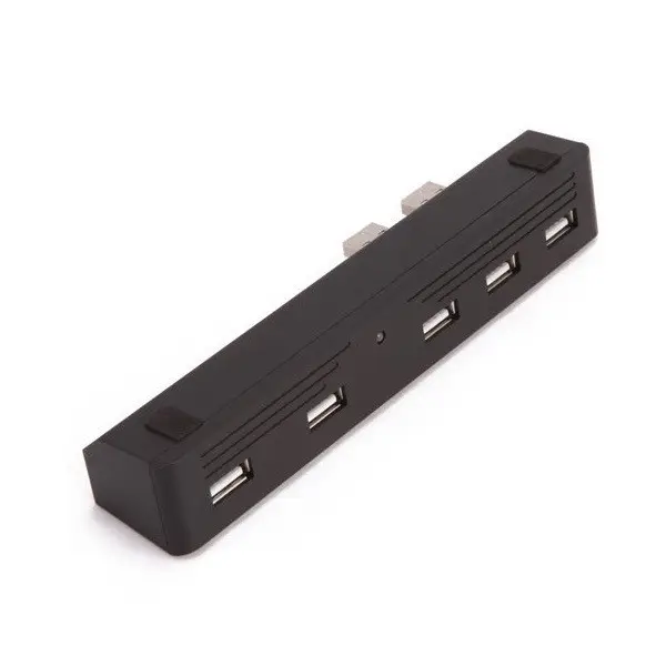 For PS3 Slim USB Hub 5 USB Port Hub Expansion Adapter For PS3