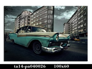 Vintage Voiture <span class=keywords><strong>Impression</strong></span> Peinture <span class=keywords><strong>Pas</strong></span> <span class=keywords><strong>Cher</strong></span> Toile Art pour Décor Industriel - Product Image 5