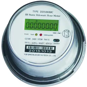 Single-phase ANSI standard electric plug-in smart wifi wireless Round Energy meter