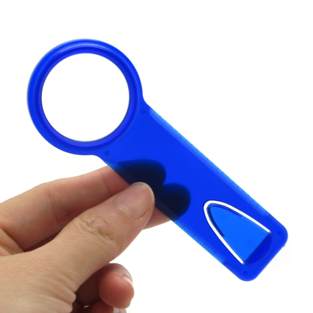 Manufacturer Promotion Gift 2 in 1 Eyes Loupe with Ruler Function Bookmark Magnifier