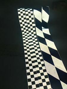 Hi Vis Huỳnh Quang Màu Xanh Lá Cây Rõ Ràng Màu Hồng Phản Quang Polyester Sọc Đàn Hồi Stretchy Ribbon Dây Đeo Băng Cuộn Phản Ánh Dệt Webbing - Product Image 6