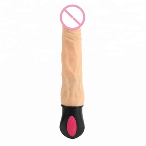 Aquecimento 11 Velocidades Automática Falsificado Penis Realistic <span class=keywords><strong>Big</strong></span> Dildo Vibrador Choque Forte Haste - Product Image 1