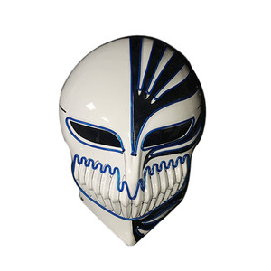 Máscara <span class=keywords><strong>de</strong></span> PVC <span class=keywords><strong>de</strong></span> Kurosaki <span class=keywords><strong>Ichigo</strong></span> para Cosplay, Tira <span class=keywords><strong>de</strong></span> Neón LED, Accesorios para Fiestas <span class=keywords><strong>de</strong></span> Halloween, Accesorio Iluminado con Temática <span class=keywords><strong>de</strong></span> Dibujos Animados - Product Image 6