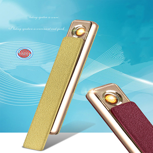 Günstiger Preis Zigaretten anzünder Ultra dünnes tragbares <span class=keywords><strong>USB</strong></span>-Feuerzeug für Werbe geschenke - Product Image 4