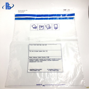 <span class=keywords><strong>De</strong></span> seguridad transparente sellada manipular bolsas <span class=keywords><strong>de</strong></span> dinero en efectivo en tránsito - Product Image 3