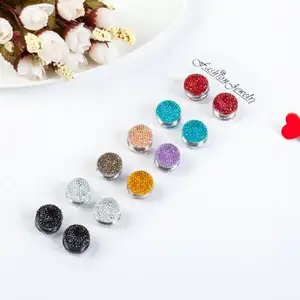 Trend Fashion Female Scarf Muslim Sky Star Magnetic Button Brooch For Jewelry Accessories