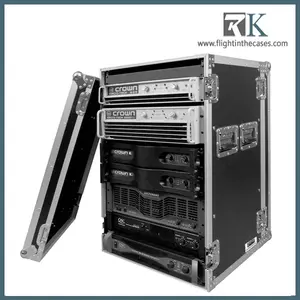 18U caja suave equipaje/amplificador/mezclador Flight case rack/aeropuerto equipaje marca en RK