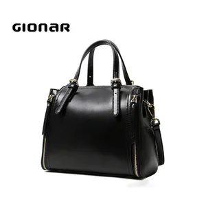 New Designs Purses Goods and Hand Over the Shoulder Messenger Black Italy Ladies Leather Handbags Bags