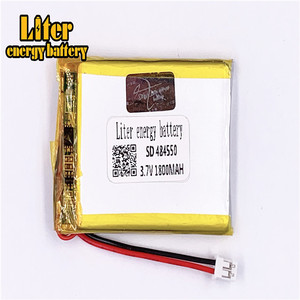Plug 2,0-2 P <strong>3</strong>,7 484550 1800 mAh rechargeable LiPo battery solar rechargeable lithium-ion polymer lithium battery with PCM - Product Image 2
