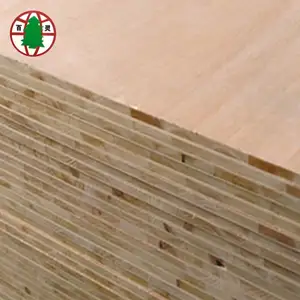 Papan Blok Falcata 18Mm Papan Kayu Laminasi/Blockboard dengan Kualitas Tinggi 1220X2440Mm Kontemporer Berlapis-lapis E1