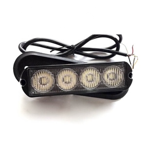 Đèn Led Tín Hiệu Cảnh Báo Giao Thông Màu Đỏ Xanh Dương Trắng Xanh Lá Cây Màu Hổ Phách 12V 24V 5.5 Inch 4 Bóng Led Nhấp Nháy Màu Cam An Ninh Cho Xe Hơi - Product Image 2