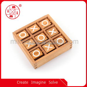 Damas <span class=keywords><strong>chinas</strong></span> de madera Tic Tac toe juego de mesa juego de viaje - Product Image 3