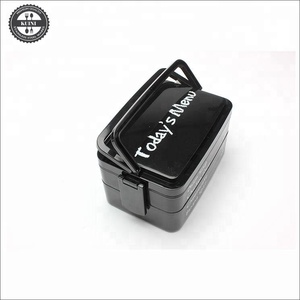 Fiambrera de menú de hoy de 2 capas, caja Bento de plástico para microondas - Product Image 3