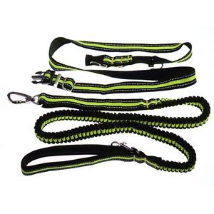 Tali Bungee Tali Anjing Bebas Genggam Reflektif Tali Penuntun Sabuk Pinggang Tali Anjing Carabiner untuk Latihan Lari - Product Image 1