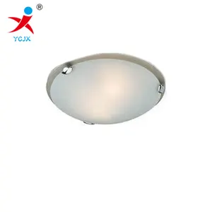 sandblast glass ceiling lamp shades /round curved glass light cover /tempered bent glass lamp