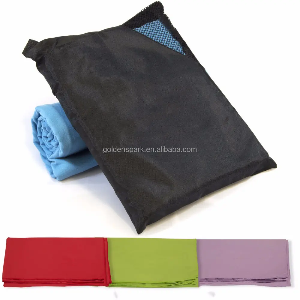 Ultra Absorbent And Quick Drying Versatile Microfibre Towel With Black Mesh Bag