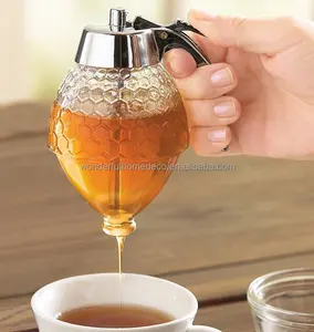 Honey Maple Syrup 200ml Eco Friendly Acrylic Sweet Canadian Maple Syrup Honey Dispenser Jar Dispenser