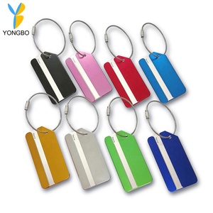 <span class=keywords><strong>Étiquette</strong></span>s <span class=keywords><strong>de</strong></span> bagage en métal aluminium personnalisables professionnelles pour le <span class=keywords><strong>voyage</strong></span> - Product Image 1