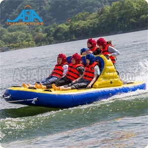 6 piloti acqua divertente gonfiabile tubo rimorchiabile per Jet Ski Bandwagon barca sci d'acqua durevole tubo gonfiabile per gli sport acquatici