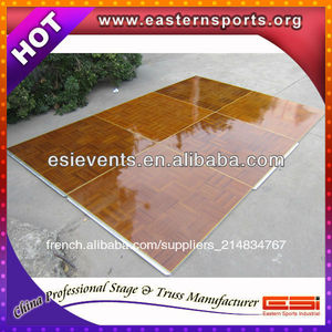 esi gros plancher de danse en bois de <span class=keywords><strong>teck</strong></span> contreplaqué et bord en aluminium - Product Image 1