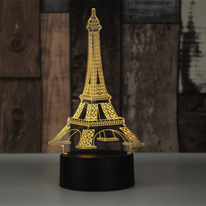 Battery Powered <span class=keywords><strong>3D</strong></span> Ảo Ảnh Quang Học Led Ánh Sáng Ban Đêm Cảm Biến Cảm Ứng <span class=keywords><strong>3D</strong></span> Ánh Sáng Ban Đêm Đèn Led - Product Image 4