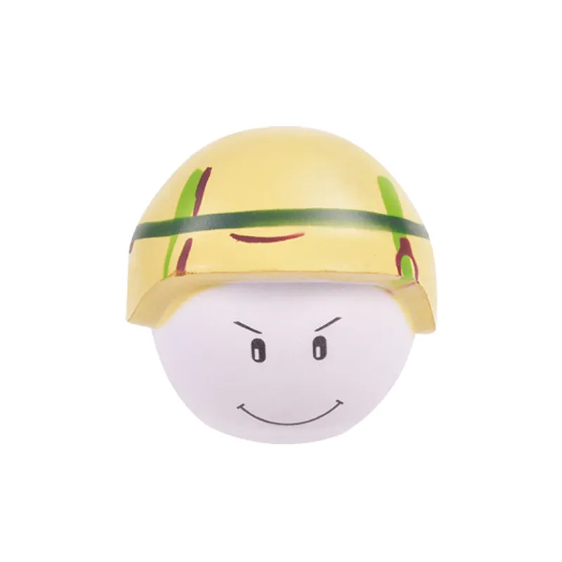 stress bal hoofd mens leger soldaat speelgoed kleine soldaten speelgoed pop hoofd pu stress bal pu anti stress premies