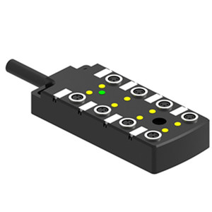 Cable 2M Wide type IP67 M8 8 ports distribution box connector