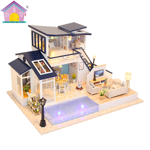 Casa delle Bambole in Miniatura Fai-da-Te con Mobili, Cottage 3D Fatto a Mano, Regalo di San Valentino - Product Image 3