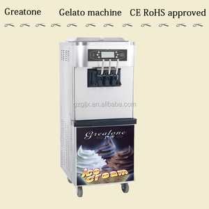 Máquina automática de helados suaves <span class=keywords><strong>para</strong></span> el hogar, cono pequeño de acero inoxidable, 3 sabores, a la venta - Product Image 2