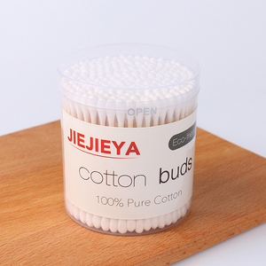 Cotone naturale Orecchio Tampone Bastoni In Plastica Tubo Tondo - Product Image 4