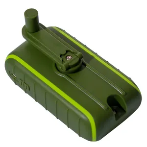 Caricabatterie USB Doppio a Manovella 5V 2A, Caricatore per <span class=keywords><strong>Smartphone</strong></span> a Manovella, Power Bank Colore Militare - Product Image 1