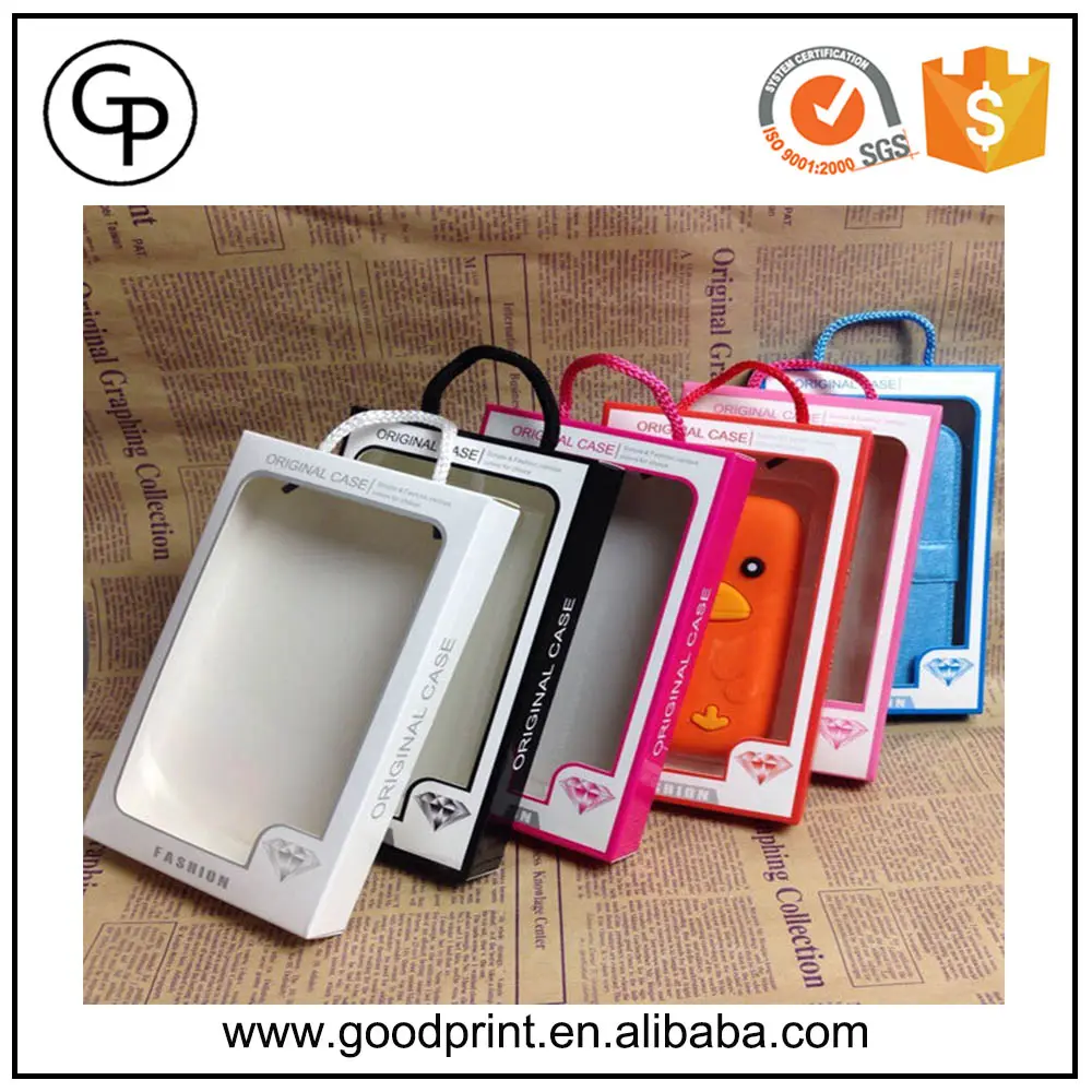 Customized plastic mobile phone case packaging / cell phone case packaging box / phone case packaging box