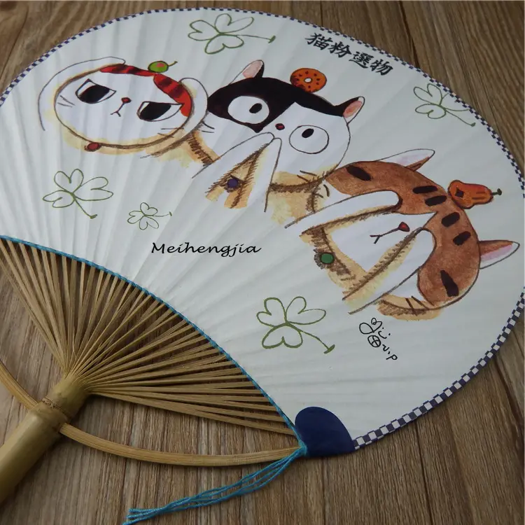 2019 Factory Direst Wholesale PP Hand Fan Promotional Gifts Plastic Japanese Style for Hand PP Fans