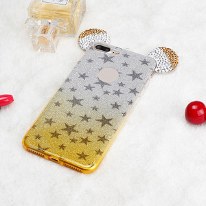 De dibujos animados lindo orejas de ratón brillo <span class=keywords><strong>encendido</strong></span> funda de TPU para <span class=keywords><strong>IPhone</strong></span> 8 plus caso - Product Image 1