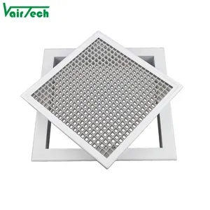 door-hinged ceiling return air filter aluminium eggcrate grille