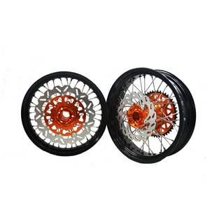 Juego de Ruedas Supermoto de Aleación de Aluminio de 17 Pulgadas y 36 Orificios para <span class=keywords><strong>KTM</strong></span> <span class=keywords><strong>EXC</strong></span> SXF 125 250 300 350 <span class=keywords><strong>450</strong></span> - Product Image 2