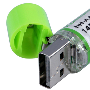 Ni-Mh Aa pil şarj edilebilir 1450 MAh 1.2V / 1.5V USB pil AA boyutu şarj - Product Image 1